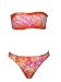 Lucky Brand Gypsy Orange Tie Dye Bandeau Bikini S