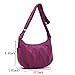 Color Scissor Women's Casual Travel Nylon Shoulder Bag Crossbody Messenger Bag Handbags Purple