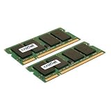 Crucial Technology CT2KIT12864AC800 2GB 1GBx2 200-pin SODIMM DDR2 PC2-6400 Memory Kit