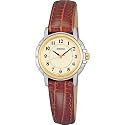 Seiko Women&rsquo;s Brown Leather Strap Watch #SXGA02