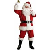 Santa Suit Deluxe Plush Fur Xlarge Adult Costume
