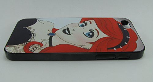 iPhone 5S Case / iPhone 5 Case - Disney Princess Ariel From Little Mermaid Alternative Art Bad Girl Gothic Style with Black Lipstick - Premium Hard Shell Graphic Case Cover for Apple iPhone 5/5S - Stylish Lightweight Ultra Thin Case For Maximum Comfort, Portability, and Grip - High Quality Graphic Image for a Stylish Look - Risk Free Extended 1 Year Warranty!