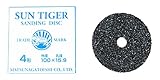サンタイガー 印 サンディングディスクペーパー 粒度 14 砥材 CC 100x15.9穴 ファイバー厚  1ミリ 10枚入り