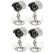 Q-See QD28414C4 4 Pack Weatherproof Outdoor/Indoor Color CCD Camera Kits with 30-Feet Night Vision and Sony Image Sensors