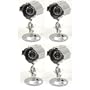 Q-See QD28414C4 4 Pack Weatherproof Outdoor/Indoor Color CCD Camera Kits with 30-Feet Night Vision and Sony Image Sensors