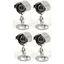 Q-See QD28414C4 4 Pack Weatherproof Outdoor/Indoor Color CCD Camera Kits with 30-Feet Night Vision and Sony Image Sensors