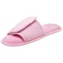 MUK LUKS Women's I Luv Planet Earth Adjustable Waffle Open-Toe Scuff,Strawberry,Small (US Women's 5-6 M)