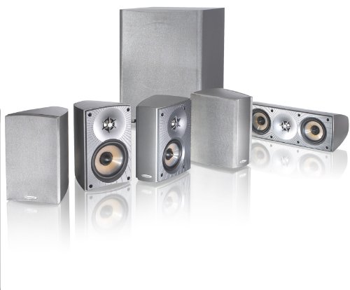 Paradigm Cinema 90 CT 5.1 Home Theater Surround Sound System (Silver)