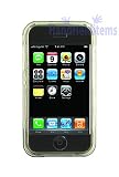 iPhone Crystal Clear Hard Case With Belt Clip - Clear Black