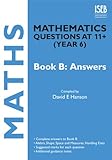Mathematics questions at 11+ (Year 6). Book B, Answers