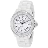 Lucien Piccard Women White Enamel Dial White Ceramic Watch 28005SL