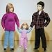 Erna Meyer Family of 3 Dolls Dollhouse Miniature