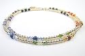 Chakra Necklaces - 7 Gemstones: One for each Chakra energy center, in 14K Gold Filled accents by Gemstone Gifts Handmade Jewelry
