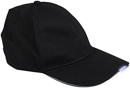 Blocklite Ultra Bright Unisex 5 LED Hands Free Lighted Cap 3 Modes Velcro Adjustable One Size Fits All for Fishing Running Camping Hiking Mountain Climbing Grilling Jogging Handyman Working Black