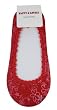 Happy & Lovely Fashion Slip-on Toe Cover Slippers Socks - Red