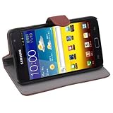 Brown Flip Stand Leather Case Hard Cover For Samsung Galaxy Note GT-N7000 i9220: samsung galaxy note flip cover case