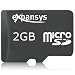 Electronics : 2GB microSD Card with SD Adaptor
