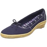 Grasshoppers Womens Whitney Linen Wedge Pump