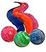 Dezi & Roo Wiggly Balls Cat Toy Bouncing Ball Perfect for Cats of All Ages - 3 Pack