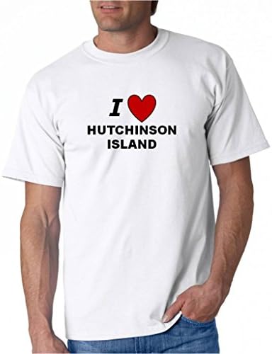 I LOVE HUTCHINSON ISLAND - City-series - White T-shirt - size Small