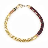 Patterned Cloth Necklace