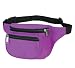 Fantasybag 3-Zipper Fanny Pack-Purple FN-03