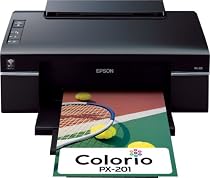 EPSON Colorio 有線・無線LAN標準搭載 インクジェットプリンタ 4色顔料インク PX-201