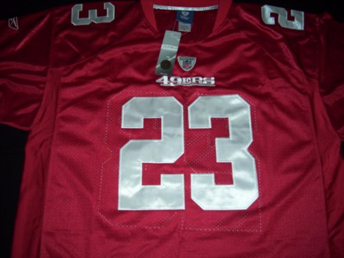 Reebok Authentic Taylor Mays Home Red San Francisco 49ers Size 54 Jersey