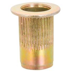 1/4-20 Thd., .027 to .165 Grip Range, Individual Klik Rivet Nuts, Ribbed (1 Each)