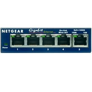 Netgear Gs105 Switch on Netgear Gs105 5 Port Gigabit Ethernet Switch Amazon Co Uk Computers
