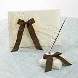 David's Bridal Lovely Lace Guest Book and Pen Set Style Db38gbpw by David's Bridal