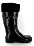 New! Ladies Black Wellies Cardi Wellington Boots Sizes 3-8