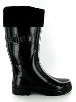 New! Ladies Black Wellies Cardi Wellington Boots Sizes 3-8