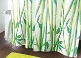 Rideau de douche motif bambou - 180 x 180