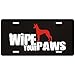 New  Pharaoh Hound / Wipe Your Paws  License Plate Dog