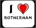 I Love Rotherham Decorated Mouse Pad