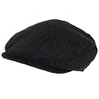 New Wool Pinstripe Ivy Golf Driver Cabbie Hat Cap Black Medium Large