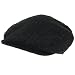 New Wool Pinstripe Ivy Golf Driver Cabbie Hat Cap Black Medium Large