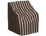 Metro Brown Extra Large Wicker Lounge Chair Cover