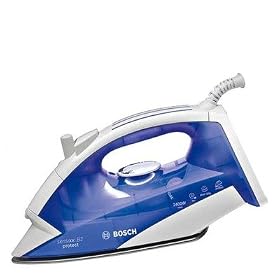 Bosch Protect Plus 2400w Steam Iron Tda3640gb, 120g Shot Of Steam, Ceramic Soleplate, Extra Fabric Protection Soleplate For Wollens Or Delicate Materials.