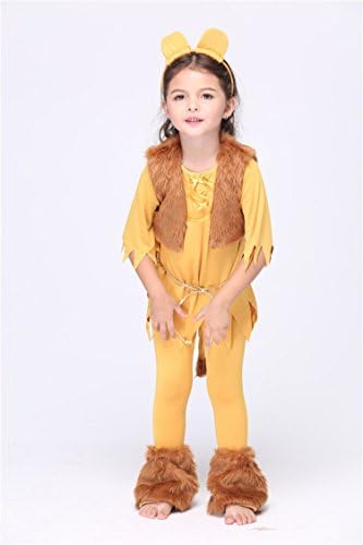 YiCos Girl Animal Cosplay Outfits Halloween Cosplay Costume Party Kids Uniform (Size M(42-46in))