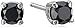 Amazon Collection 14k Gold and Black Diamond Earrings (1/2 cttw)