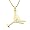 14k Yellow Gold Martini Pendant w/ Diamond Accent
