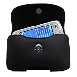 Horizontal Leather Case with Belt Clip/Loop for the Qtek 9090 Smartphone