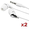 Premium Bundle of 2 Pack Stereo Headphones for Apple® iPod® NEW 2nd Gen