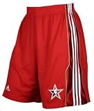 Adidas Mens NBA Basketball All-Star West Shorts, Red