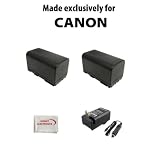 Buy 2 Pack Of Li-Ion Extended Life Replacement Battery for Canon BP-945 BP-941 8000mAh... by Sunset