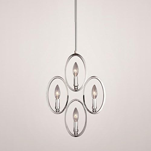 ZEEV P30028-4-CH The Aura Chandelier - Chrome