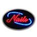 Get Noticed! - Super-Bright LED 'Nails' Sign - Flashing & Steady Settings