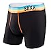 Saxx Men's Fiesta Boxer, Black/Sunset, Medium